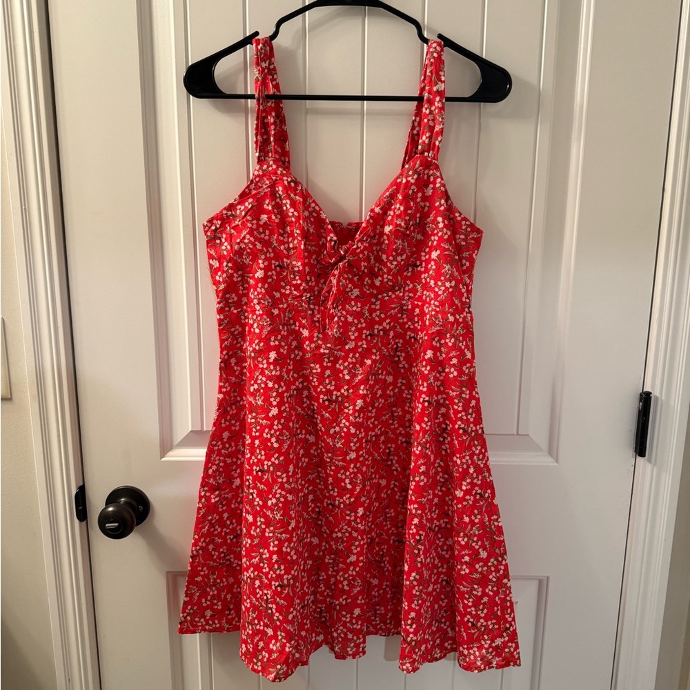 Floral Red Sundress